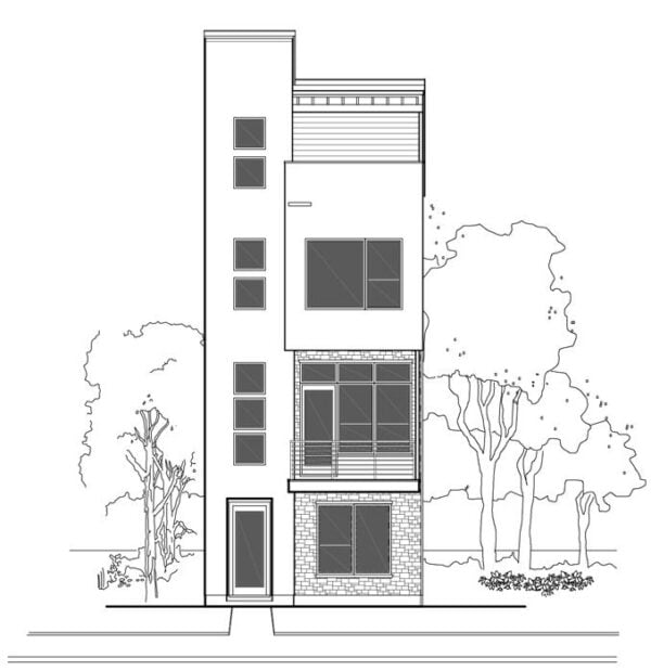 Townhouse Plan E1102 A1.1