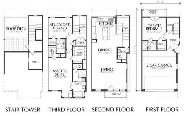 Townhouse Plan E2293 B1.1R