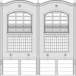 Duplex Townhouse Plan C9016 A & B