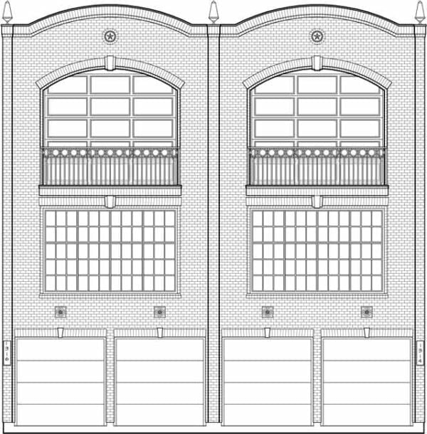 Duplex Townhouse Plan C9016 A & B