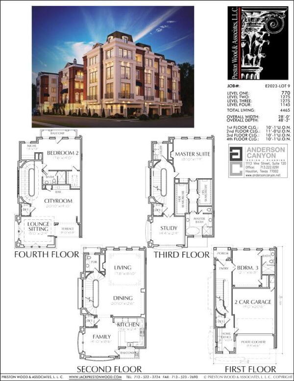 Townhouse Plan E2023 Lot 9