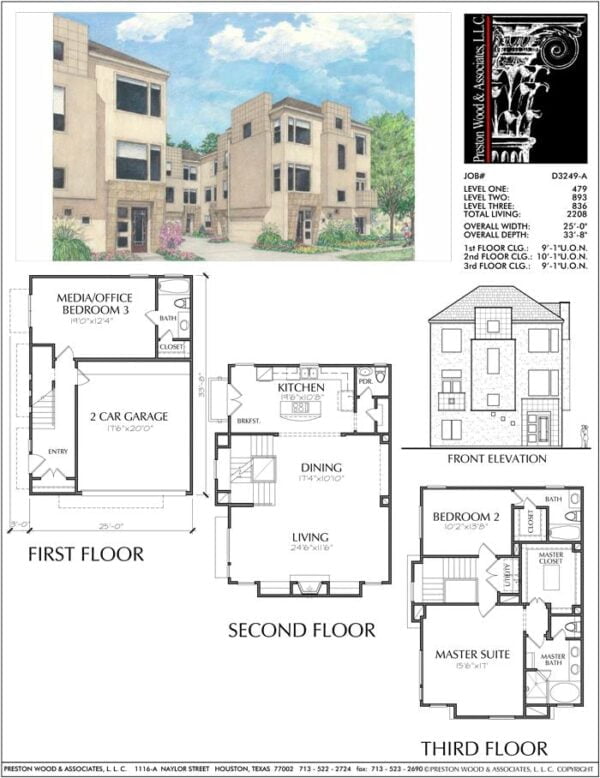 Townhouse Plan D3249 A