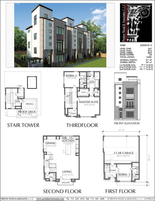 Townhouse Plan E2028 B1.2