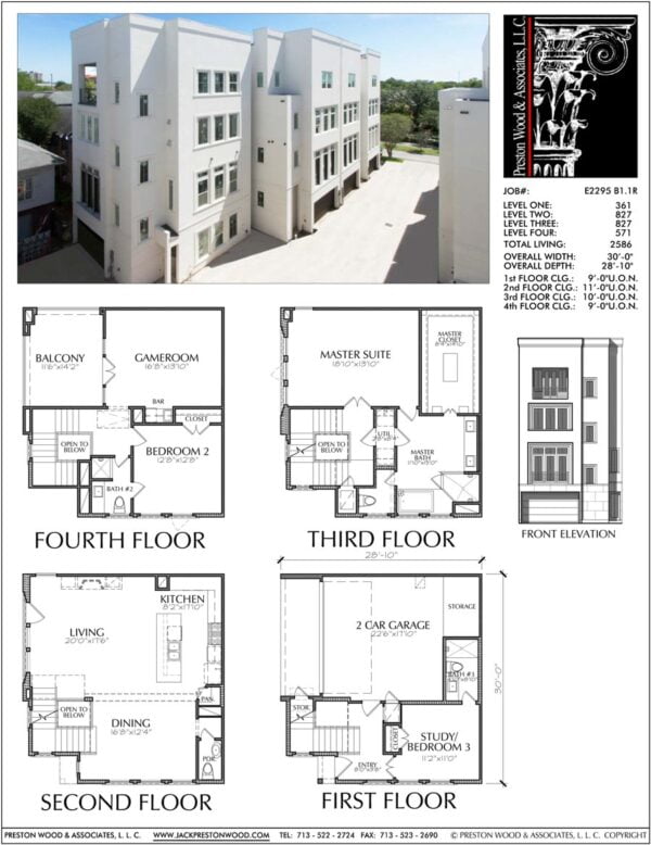 Townhouse Plan E2295 B1.1