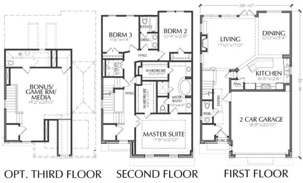 Townhouse Plan E1036 A1.3