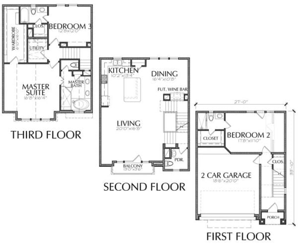 Townhouse Plan E2300 B2.1