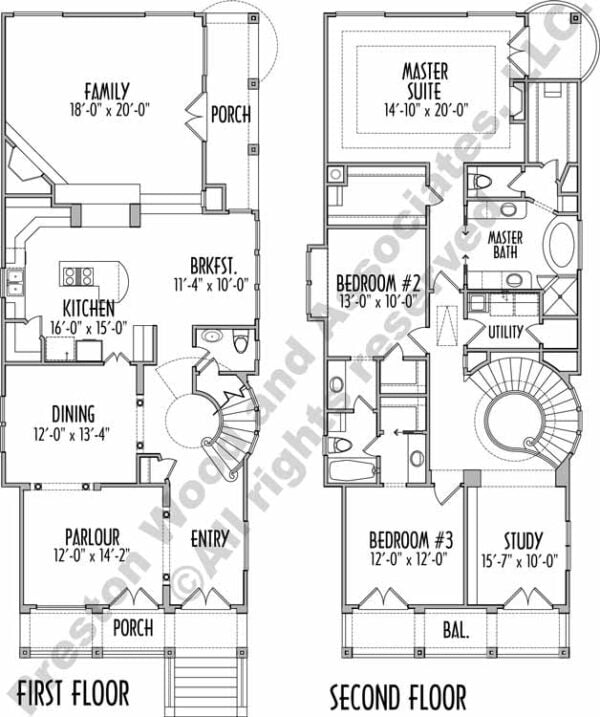 Urban House Plan C7245