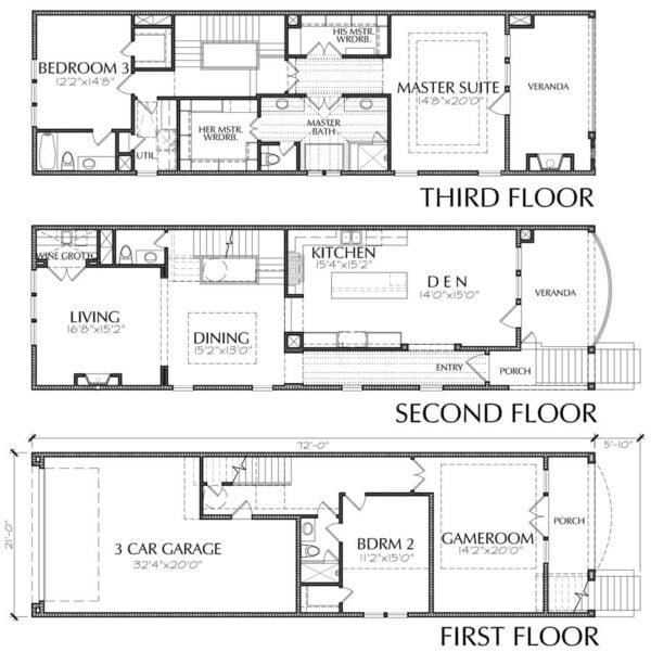 Townhouse Plan E2159 A1.2