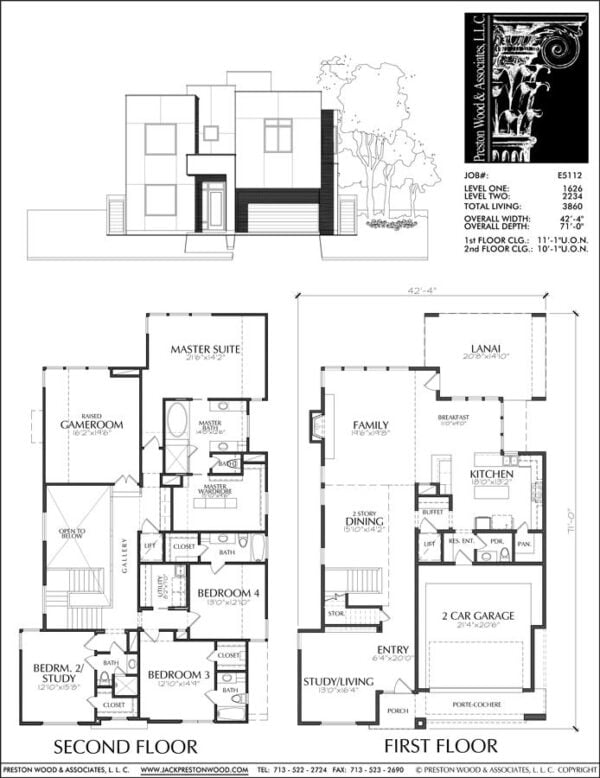 Two Story House Plan E5112