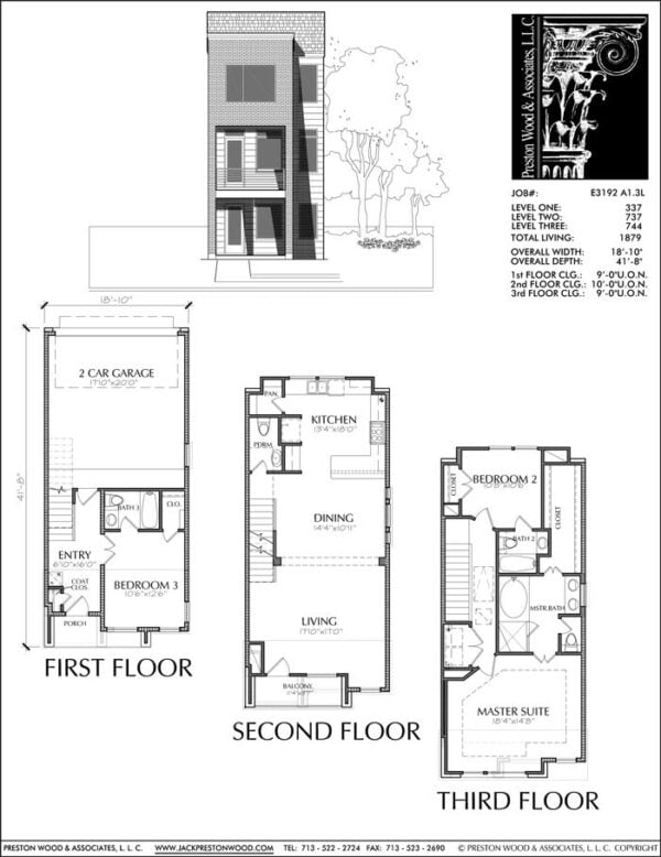 Townhouse Plan E3192 A1.3