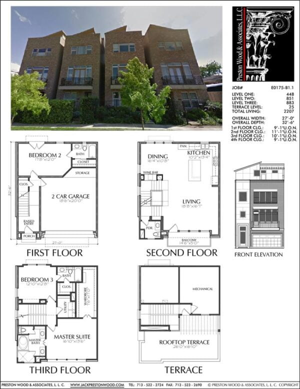 Townhouse Plan E0175 B1.1