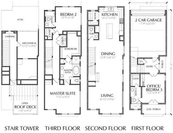 Townhouse Plan E1102 D1.1