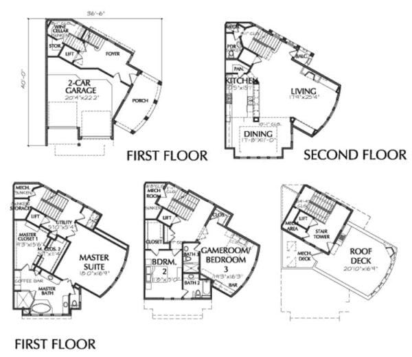 Townhouse Plan E1201