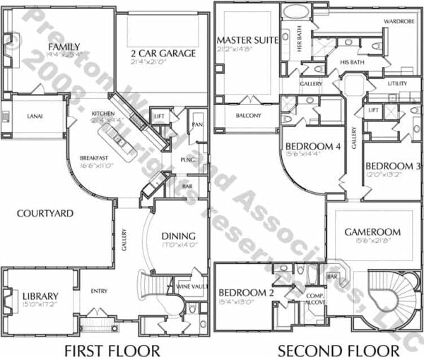 Two Story House Plan D5014