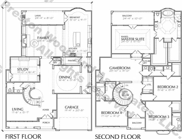 Two Story House Plan D6029