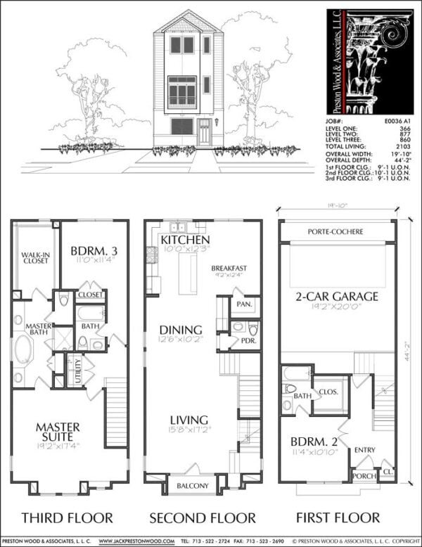 Townhouse Plan E0036 A1