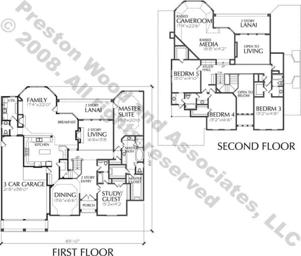 Two Story House Plan D0246