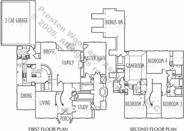 Colonial House Plan C5309