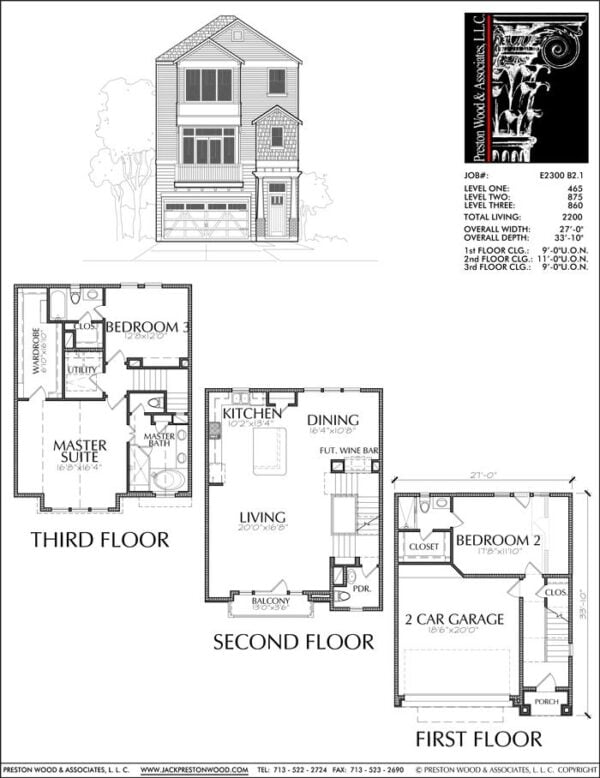 Townhouse Plan E2300 B2.1