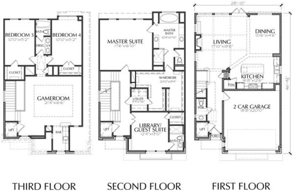 Townhouse Plan E1155 A3.3