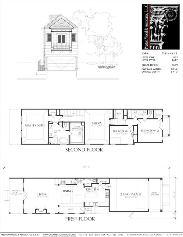 Townhouse Plan E3374 A1.1R