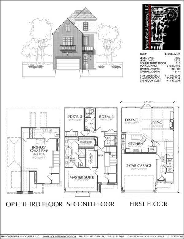 Townhouse Plan E1036 A2.2