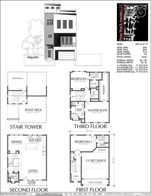 Townhouse Plan E3214 A1.1