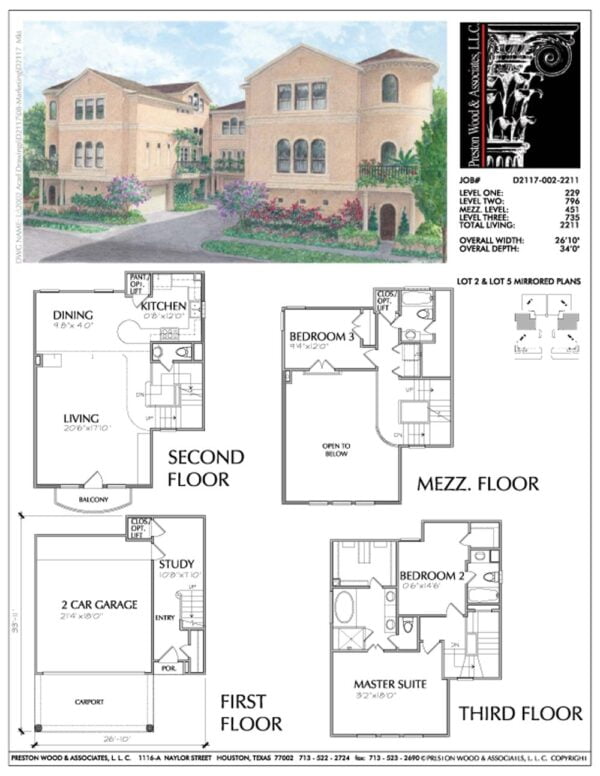 Townhome Plan D2117-002