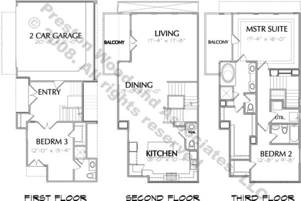 Townhouse Plan D6173 u3