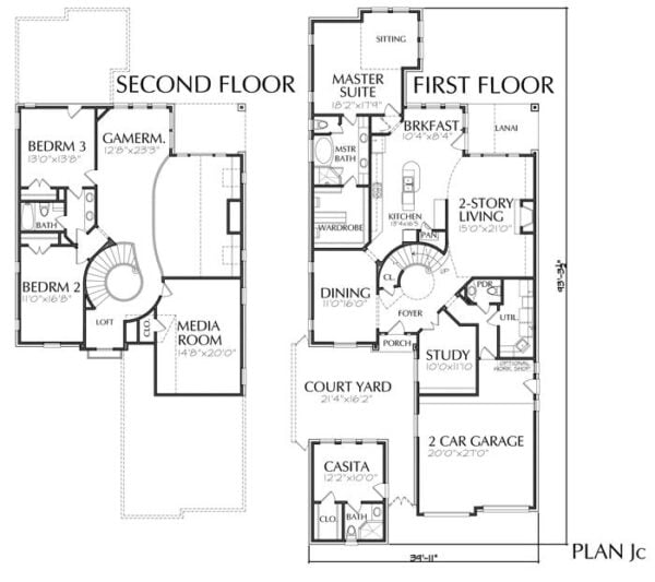 Patio Home Plan aD6163 Jc