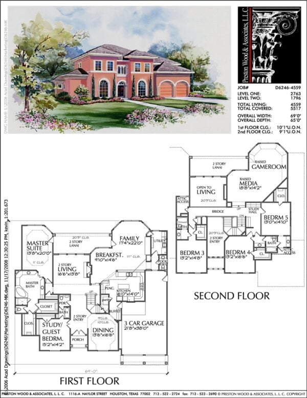 Two Story Home Plan D6246