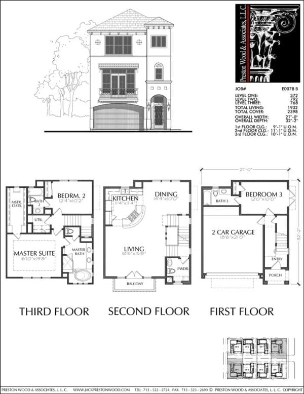 Townhouse Plan E0078 B