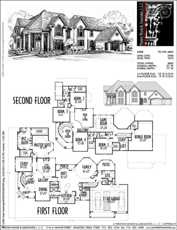 Two Story Home Plan C5292