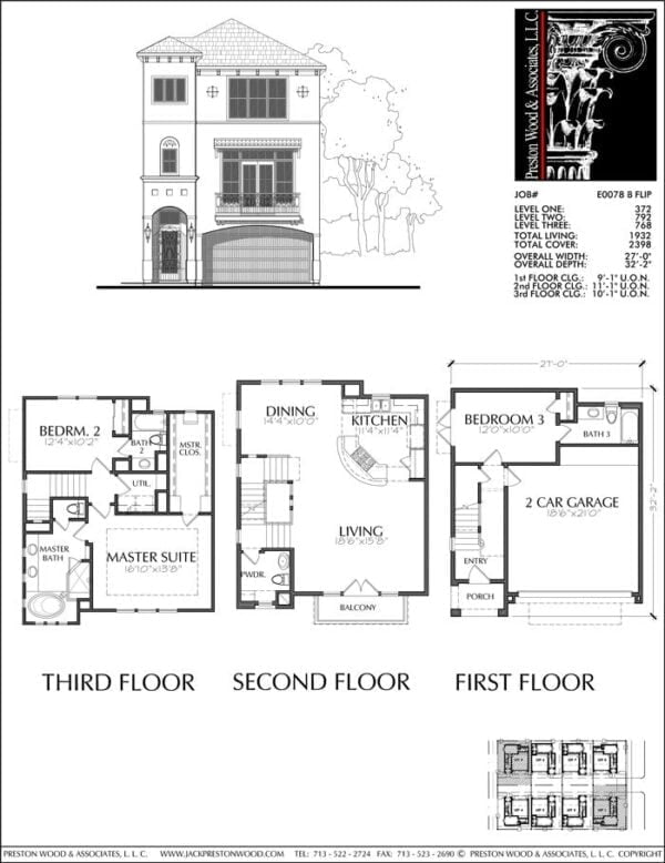 Townhouse Plan E0078 B