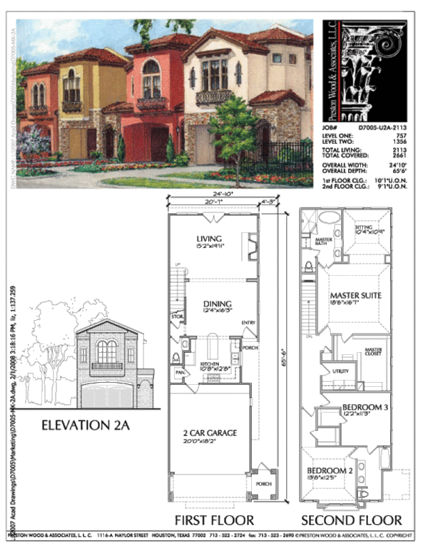 Townhouse Plan D7005 2A