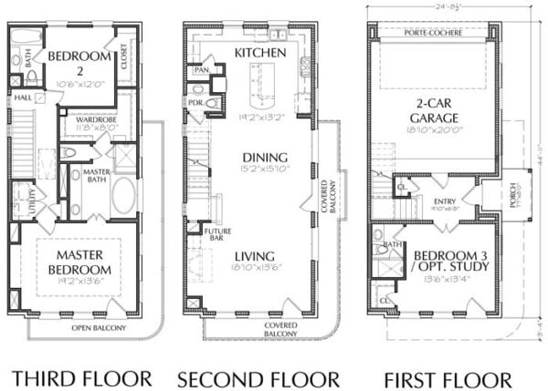 Townhouse Plan E0116 A2.1