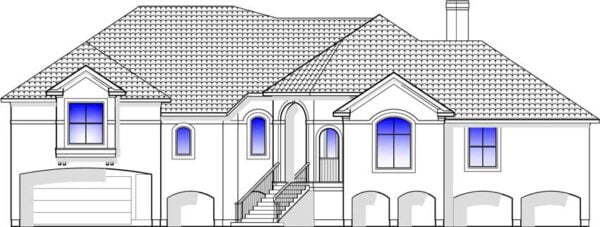 Two Story House Plan D3101