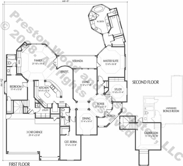 One Story Home Plan D0004