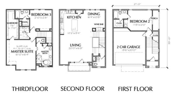 Townhouse Plan E2080 A1.1