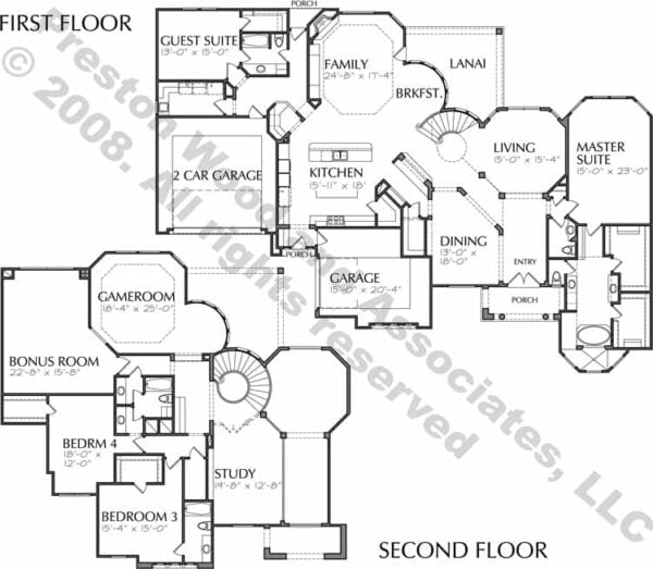 Two Story Home Plan aD3203