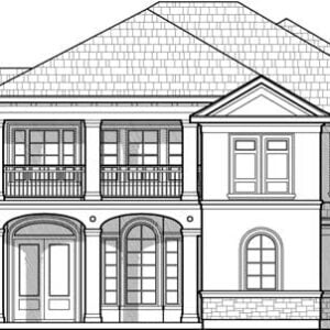 Two Story House Plan C8206