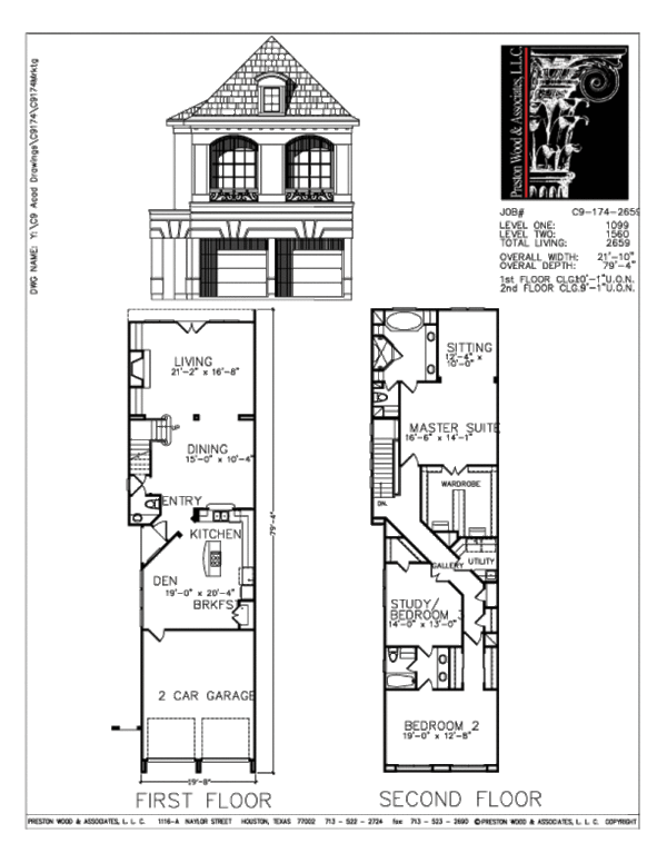 Urban House Plan C9174