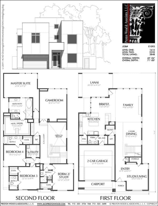 Urban House Plan E1093