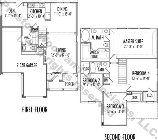 Urban House Plan D2049 2005