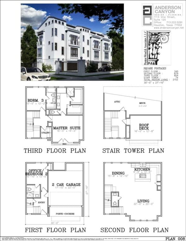 Townhouse Plan E4145-008
