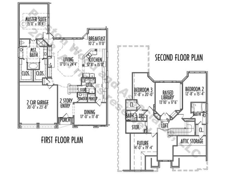Best Patio House Plans, Custom Built Home Blueprints, Residential Hous