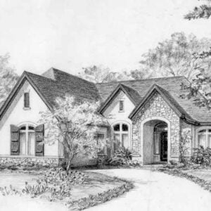 One Story Home Plan C7155