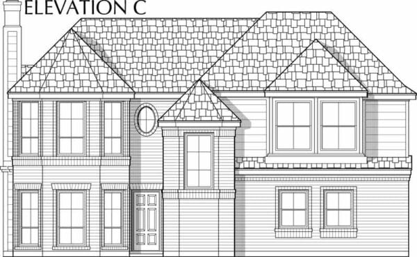 Two Story House Plan C6239 C