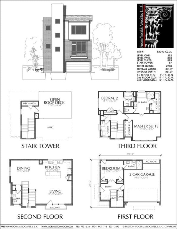 Townhouse Plan E2293 C2.2L