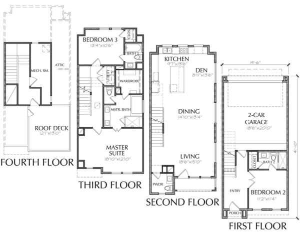 Townhouse Plan E3006 A1.2L